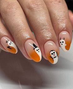 Nail Art Halloween, Halloween Press On Nails, Halloween Nail Designs, Halloween Nail, Halloween Nail Art