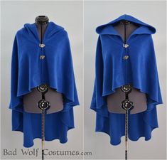 Hooded Cloak  Color Options  Fleece Cape Poncho  Fantasy Celtic Clothing, Vampire Dress, Velvet Cape, Color Palette Yellow, Hooded Cloak, Cozy Style, Poncho Cape, Cosplay Ideas, Gentleman Style