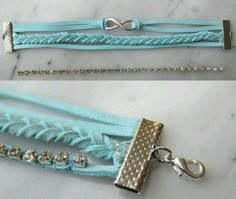 Leather Cord Bracelets, Denim Jewelry, Photo Charms, Handmade Jewelry Diy