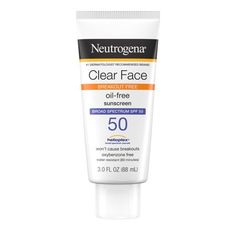 Best Drugstore Sunscreen, Best Facial Sunscreen, Neutrogena Sunscreen, Face Spf, Tanning Sunscreen, Summer Products, Hygiene Care, Clear Face, Facial Sunscreen