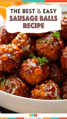 the best and easy sausage balls recipe