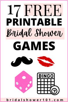 the 17 free printable bridal shower games