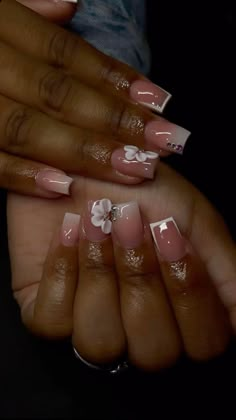 Nails Coffin Short, Hard Nails, Girly Acrylic, Ombre Acrylic Nails, Colored Acrylic Nails, Colored Acrylic, Girly Acrylic Nails, French Tip Acrylic Nails, Acrylic Nails Designs