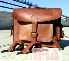 #ad Find ideas and inspiration for Vintage Large New Leather Messenger Shoulder Laptop Bag Briefcase Men's Genuine , Fashion Bags