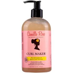 CAMILLE ROSE Curl Maker Defining Gel | Ulta Beauty Camille Rose Curl Maker, Curl Maker, Gel Curly Hair, Curl Enhancer, Camille Rose, Aloe Juice, Curl Defining Cream, Low Porosity Hair Products, Marshmallow Root