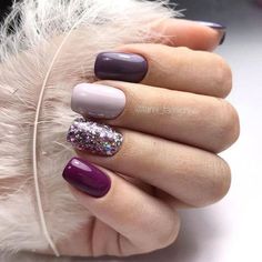 Thirty holiday nail ideas — Topknots and Pearls Unghie Sfumate, Pretty Nail Colors, Nagellack Trends, Winter Nail Designs, Fall Nail Colors, Homecoming Nails, Luxury Nails, Nail Polishes, Perfect Nails