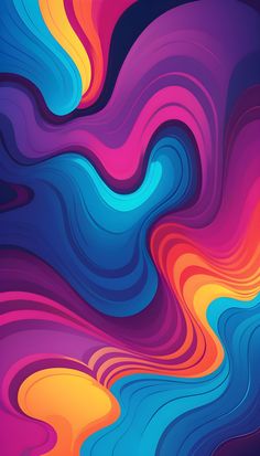 an abstract colorful background with wavy lines