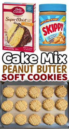 cake mix and peanut butter soft cookies are the best desserts for kids to make