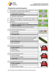 the instructions for how to use an automatic vehicle on the road in spanish and english