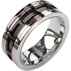 Stainless Steel Rings Men, Gold Window, Modern Mens Rings, Black Gold Jewelry, Steel Rims, Spinner Rings, Size 10 Rings