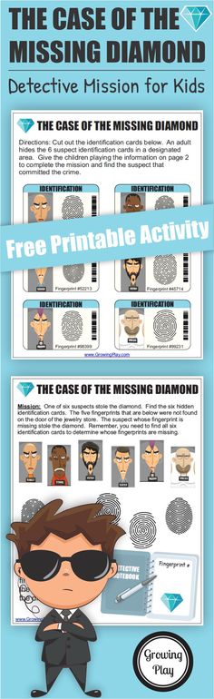 the case of the missing diamond info sheet