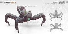 ArtStation - Tactical Spider robot Spider Robot, Robot Animal, Drones Concept, Human Anatomy Drawing, Future Soldier, Indie Game, Anatomy Drawing, Robot Design, Robots Concept