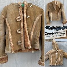 vintage Northern Comfort Sheepskin Designs shealing jacket S (maybe M at most) | eBay Vintage Winter Shearling Outerwear, Vintage Sheepskin Leather Jacket For Fall, Vintage Brown Shearling Outerwear, Vintage Leather Fur Coat With Faux Fur Lining, Vintage Shearling Leather Jacket For Fall, Vintage Leather Jacket With Faux Fur Lining For Winter, Vintage Hooded Fur Coat For Fall, Vintage Shearling Leather Jacket With Faux Fur Lining, Vintage Leather Jacket With Faux Fur Lining