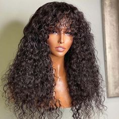 West Kiss New Curly Wig With Bangs, Buy Human Hair Lace Front Curly Fringe Wig 180% Density, 14-24 Inches Now At Discount, Full & Thick Curly Hair Wig With Bangs For Your Choice. Affordable Human Hair Wigs, Curly Fringe, Human Hair Wigs With Bangs, Brazilian Hair Wigs, Remy Hair Wigs, Short Human Hair Wigs, Curly Hair Wig, Curly Human Hair Wig, Curly Lace Front Wigs