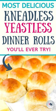 the recipe for homemade yeast rolls is easy to make, and it's so delicious