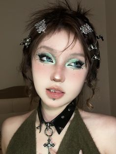 Air Inspired Makeup, Sci Fi Makeup, Doll Eye Makeup, Ulzzang Makeup, Eye Makeup Designs