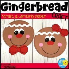 gingerbread craft and writing paper craft