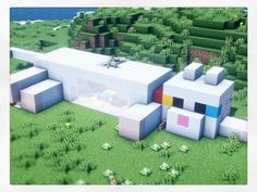 Minecraft Hus, Construction Minecraft, Case Minecraft, Minecraft Wall, House In Minecraft, Minecraft Decoration, Rumah Minecraft Sederhana, Minecraft Mansion, Minecraft House Plans