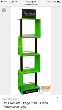 a green shelf with four shelves on it and the text, hot products - page 381 china