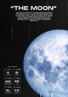 This is a poster of the moon Moon Posters Aesthetic, Space Poster Aesthetic, Moon Poster Design, Moon Graphic Design, Moon Posters, The Moon Poster, Space Graphics, Space Posters, Castlevania Wallpaper