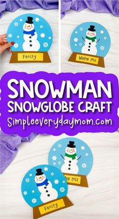 This snowman snowglobe craft for kids is a great way to snuggle up and stay warm and a fun winter activity for kids! This snowman craft is easy enough for kids of all ages to make (with supervision) and is super fun for them. Make sure to try all our winter crafts and snowman activities for kids.