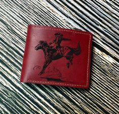 "--- OVERVIEW --- - Size: 11cm x 9.5cm (~ 4.3 inch x 3.7 inch) - High quality cowhide, handmade - The Cowboy leather handmade men wallet have 10 COLORS, 05 STYLES OF WALLET, NAME/TEXT/IMAGE... ENGRAVING ----------- ENGRAVING NAME/TEXTS/IMAGES ---------- We support to add name/text/initials/images... and re-structure the products as your idea. Please use the customization request item as above and note me the details in your order.  Please put these items into your cart if you want to :  *Engraving name/text/initials/images... : https://www.etsy.com/listing/598875380 ---------- SHIPPING ------------ - Order will be completed within 01 to 03 working days after payment has been made.  - Shipping time is approximately 02 - 04 weeks (excluded public holidays) depending on location.  - Express d Dad Hunting Gifts, Working Man Gifts, Etsy Gifts For Him, Gifts For Masc Gf, Good Boyfriend Gifts, Western Gifts For Men, Leather Engraving Ideas, Wallet Design Ideas, Men’s Wallet