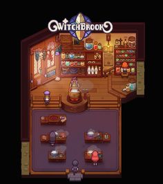 the witch's kitchen is shown in this screenshot from an interactive video game