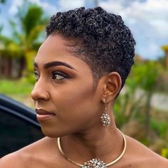 Low Cut Hairstyles, Tapered Natural Hair Cut, Short Natural Haircuts, Short Hair Designs, Black Hair Short Cuts