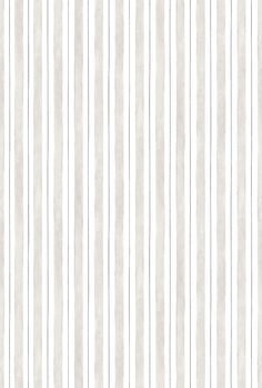 a white and gray striped wallpaper with vertical lines on the bottom half of it