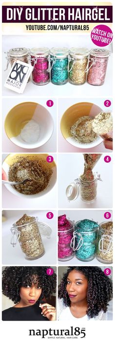 Glitter Hairstyles, Diy Moonshine, Glitter Roots, Natural Hair Care Tips, Glitter Eyeliner, Healthy Natural Hair, Diy Hair Care