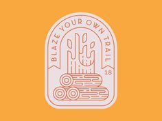 a sticker with the words, please your own party on it and an image of cactus