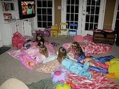 Tips when planning a sleepover... Pajamas Party, Camp Ideas, Slumber Party, Pajama Party, Slumber Parties, Little Princess