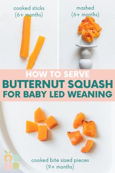 how to serve butternut squash for baby led weaning with step by step instructions