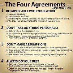 4 Agreements Quotes, 4 Agreements, The Four Agreements, A Course In Miracles, John Maxwell, Life Quotes Love, A Sign