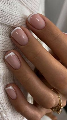 Natural Nails Manicure, French Manicure Nails, Subtle Nails, Casual Nails, Work Nails, Cute Gel Nails, Soft Nails, Short Acrylic Nails Designs, Neutral Nails