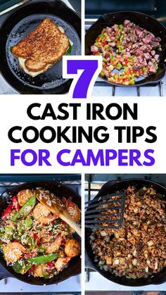 cast iron cooking tips for campers