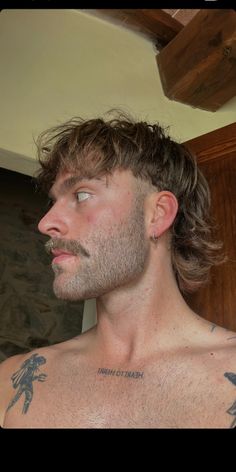 Mullet And Moustache, Men Hairstyle Mullet, Mullet Moustache, Types Of Mullets, Men’s Mullet, Mullet Hairstyle Mens, Mullet Men, Men Mullet, Mullet Man