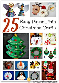 25 easy paper plate christmas crafts that are fun to make and sell for the holiday season