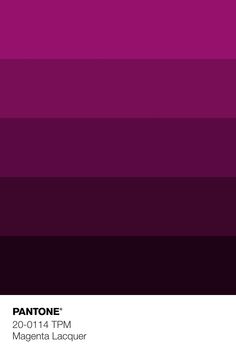 pantone's magenta lacquer color is shown in the image below