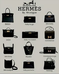 #luxurylife #hermeslover #luxurybag #hermes @hermesofficial Hermes Bag Names, Hermes Bags Names List, Hermes Aesthetic, Classic Black Handbag, Luxury Bag Brands, School Bag Essentials, My Style Bags, Dream Bags, Luxury Bags Collection