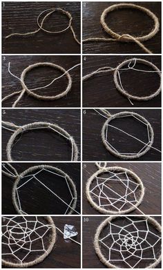 the steps to make a dream catcher