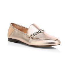 Coach Loafers Helena C-Chain Metallic Leather Champagne Pink Women's Size 7. Brand New With Original Packaging. This Was A Floor Model So They May Have Been Tried On In Store. The Color Kinda Looks Like Rose Gold. Metallic Leather Loafers Accented With Curb Chain Trim Finished With Delicate C Logo. Leather Upper Almond Toe Slip-On Style C-Chain Trim Polyurethane Lining Rubber Sole Imported Stacked Heel, 0.5" (15mm) Coach Leather Loafers With Round Toe, Coach Almond Toe Loafers For Work, Coach Flat Leather Loafers, Elegant Coach Flats With Round Toe, Coach Leather Loafers For Spring, Coach Leather Loafers For Fall, Chic Coach Loafers For Office, Elegant Coach Loafers For Work, Chic Formal Coach Loafers