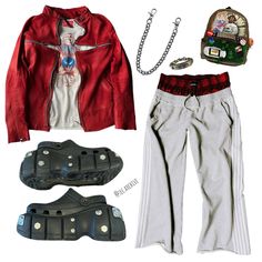 Chain Pants Outfit, Fame Clothes, Chain Pants, Custom Backpack, Archive Fashion, Street Fashion Men Streetwear, Virtual Stylist, Inspo Outfit, Y2k Outfits