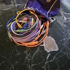 Here we have a bunch of patch cables in a convenient Crown Royal carrying case. This cannot be found in stores...not together at least. It would be... Crown Royal Bags, Be Cool, Crown Royal, Carrying Case, Audio, Crown