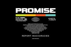 the cover art for prome report incuracies, which is written in black and white