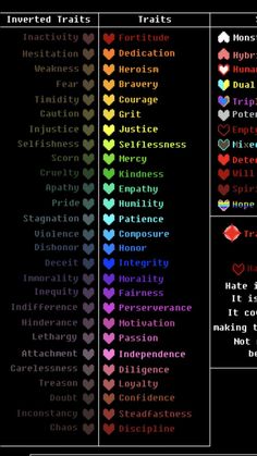 the color scheme for hearts and their meanings