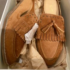 Brand New Never Worn Original Box Miles Shoes, Mules Shoes Heels, Heeled Mule, Mule Shoes, Suede Mules, Wrap Heels, Faux Leather Heels, Shoes Color, Leather Wraps