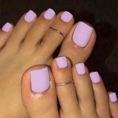 2016 Nails, Purple Toe Nails, Acrylics Nails, Nail 2023, Toes Nails, 2022 Nails, Nail Aesthetic