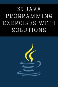 the book cover for 33 programming exercises with solutions