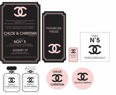 chandelier and perfume packaging design for chandelier & christian no 5, paris